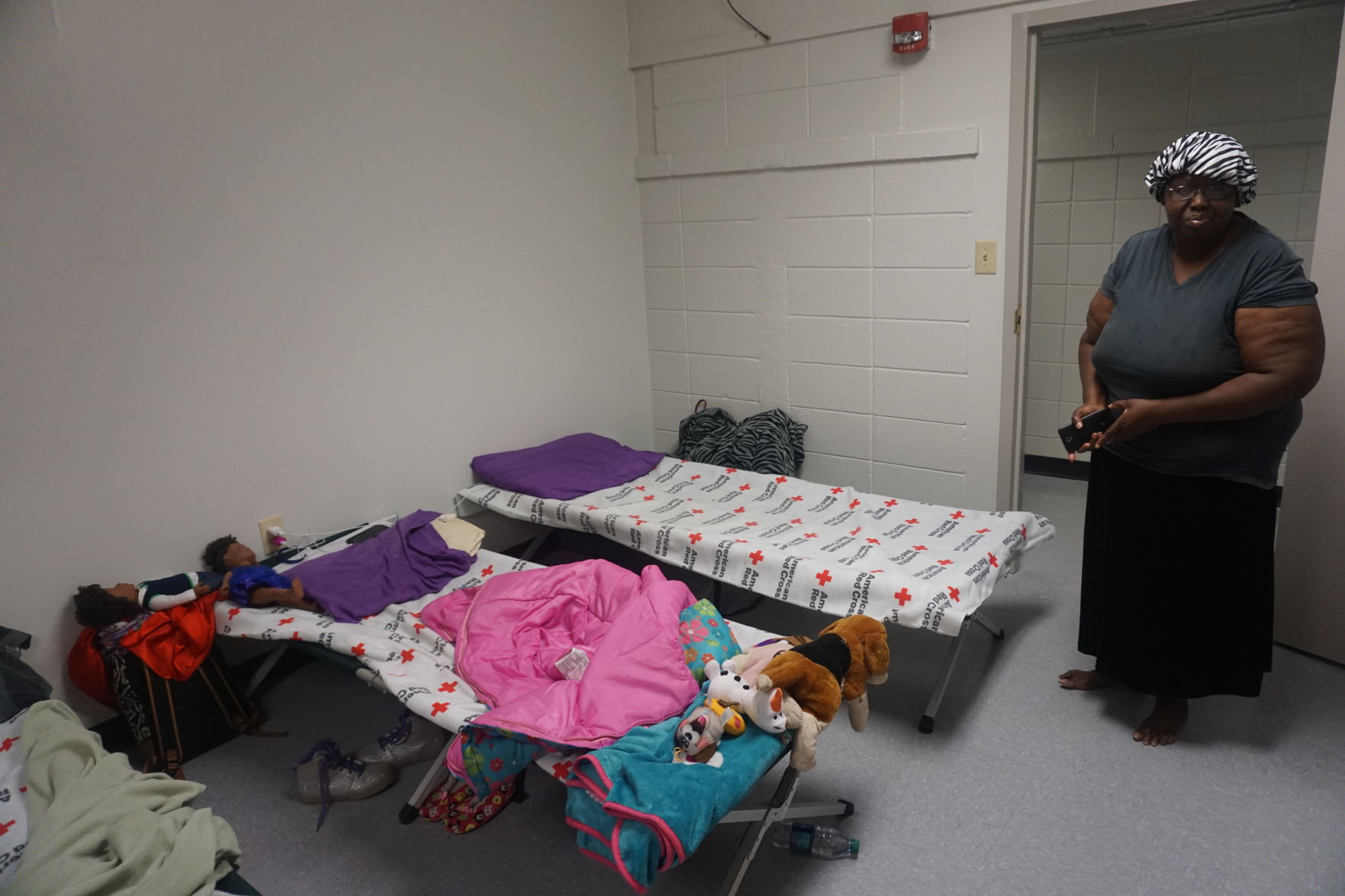 Red Cross shelter on Leeds Avenue